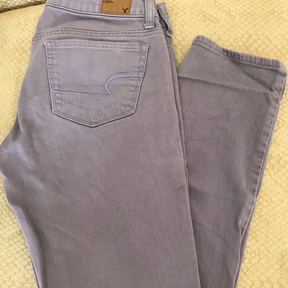 Summer purple jeans